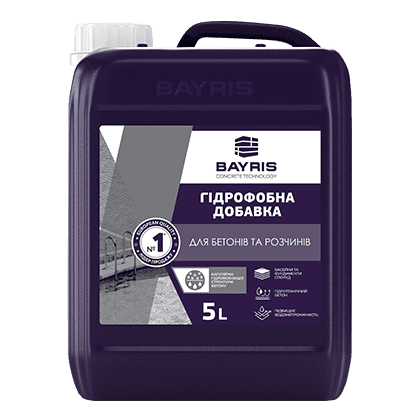 Пластифікатор Гідрофобна добавка Байріс,5 л