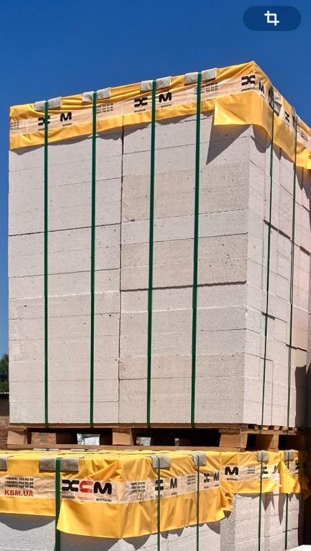 Газоблок простінковий 600х100х200мм Д500, ШТУК