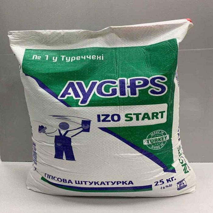Ізогіпс AyGips штукатурка гіпсова Izo Start 25 кг