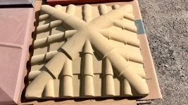 Кришка на стовпчик "Черепиця" 450х450 , кольори в ассортименті