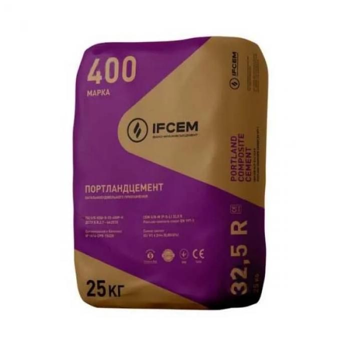 Цемент ПЦ ІІ/Б - К-400 Р-Н, Івано-Франківськ (25 кг)